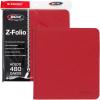 BCW Supplies 12-Pocket Z-Folio LX Trading Card Albums, Red