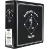 BCW Supplies 3″ Baseball Album – Black | Durable Binder for 90 Baseball Cards | Ideal for Collectors, Storage, and Card Protection – 2 Pack(Single)
