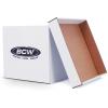 BCW Vinyl Record Storage Boxes – 10 Pack | Holds 65 LPs Each | Stackable Vinyl Record Storage Box with Reinforced Bottom & Handles | Archival Record Organizer for 12-Inch Albums, DJs & Collectors(5-Pack)