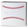 White Stitched Baseball Card Collectors 3-Ringed Album With 3″ D-Rings