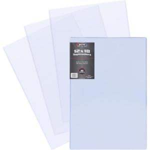BCW 12×18 Topload Holder – 10ct | Rigid Plastic Protection for 12×18 Lithographs, Posters, Prints | Durable Clear Sleeves for Photos, Artwork, Documents | Safe Storage and Display
