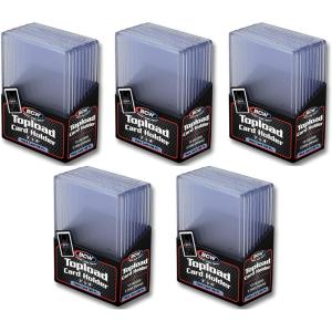 BCW 138 PT. Thick Card Topload Holder – Pack of 50 | Durable Rigid PVC Toploader | Toploaders for Memorabilia, Jersey, Patch, and Relic Cards | Ideal for Collectors and Hobbyists