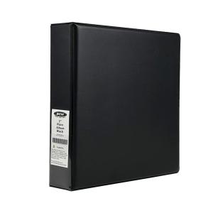 BCW 2-Inch Plain Black Album for Trading Cards | Holds Up to 60 Protective Pages | Heavy Duty D-Ring Binder for Sports Cards, Pokémon, MTG & More