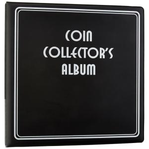 BCW 3-Inch Coin Collectors Album – Black | Heavy-Duty Coin Binder for Collectors | Holds Up to 90 Pages | Durable Coin Collection Book Holder