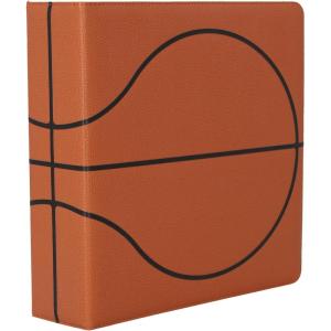 BCW 3-inch Sports Collectors Album – Basketball | Storage for Over 800 Cards | Ideal for Organizing Baseball, Football, Basketball Trading Cards | Aesthetic Display for Sports Memorabilia Enthusiasts