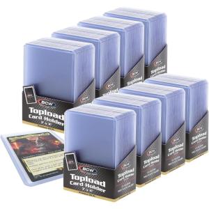 BCW 3×4 Standard Topload Card Holders | 200 Pack | Rigid Toploaders for Cards | Standard Trading Card Toploaders for Baseball, Pokémon, MTG, Sports Cards | Holds Up to 20 pt(Premium)