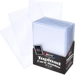 BCW 3×4 Topload Card Holder – Standard – 200ct | Rigid PVC Trading Card Protection for Baseball Cards, Football Cards, and Trading Cards Like Pokémon and MTG | Holds Cards Up to 20pts(150 Pack)
