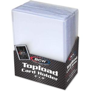 BCW 3×4 Topload Card Holder – Standard – 25ct | Rigid PVC Trading Card Protection for Baseball Cards, Football Cards, and Trading Cards Like Pokémon and MTG | Holds Cards Up to 20pts
