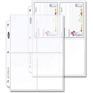 BCW 4-Pocket Photo Page – 25ct | Photos Sleeves, Cards | Acid-Free, PVC-Free | Archival Quality, Photo Album Pages Protector for 3 Ring Binder | High Clarity Polypropylene
