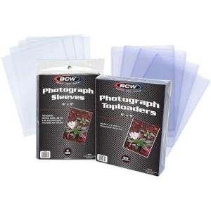 BCW 6×9 Topload Holder and 6×9 Photo Sleeves Combo Pack | Sheet Protectors Compatible with Postcards, Prints, and Documents | Acid-Free, PVC-Free, Archival Quality