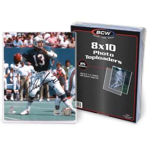 BCW 8×10 Toploader Holder – 100 Pack | Crystal Clear 8×10 Top Loaders for Photos, Prints & Documents | Rigid Plastic Toploaders for Display & Storage