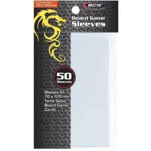 BCW Board Game Card Sleeves | Standard Tarot Card Sleeves | 70MM x 120MM | Durable 4 Mil Polypropylene | Acid-Free Archival Quality