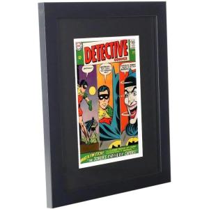 BCW Comic Book Frame – Silver Age | Black Wood Frame with Polycarbonate Front | Wall Mountable Display for Silver Age Comics | Fits Marvel, Spiderman, and More | 13×16 Dimensions(Silver Age)
