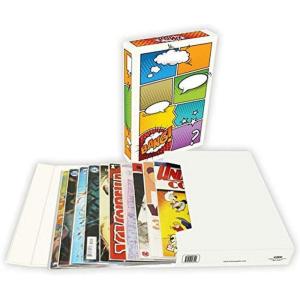 BCW Comic Book Stor-Folio – Art Pow | Portable Comic Book Storage Case for Current & Silver Age Comics | Comic Binder with Magnetic Closure | Holds 15 Bagged Comics or 20 Loose Comics