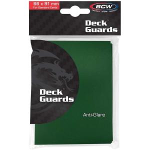 BCW Deck Guard – Double Matte Green Card Sleeves | Acid-Free, Archival-Safe, No PVC | Anti-Glare Matte Finish | Fits Standard 2½” x 3½” Game Cards | Durable Deck Protector Sleeves | 1000 Ct