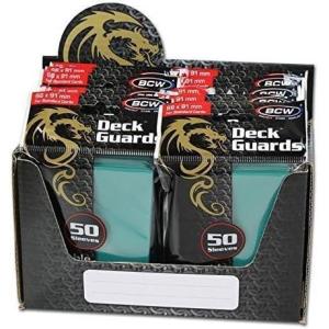 BCW Deck Guard – Double Matte Teal Card Sleeves | Acid-Free, Archival-Safe, No PVC | Anti-Glare Matte Finish | Fits Standard 2½” x 3½” Game Cards | Durable Deck Protector Sleeves | 1000 Ct