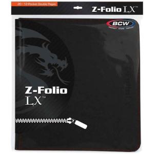 BCW Gaming 12-Pocket Z-Folio LX Trading Card Albums, Black