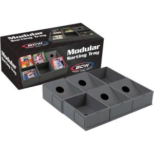 BCW Modular Card Sorting Tray | Customizable Display and Storage Grid, Expandable TCG Sorting Tray | Ideal for Sports Cards, Magic the Gathering, Pokémon, and Board Games(6 Cells)