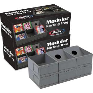 BCW Modular Card Sorting Tray | Customizable Display and Storage Grid, Expandable TCG Sorting Tray | Ideal for Sports Cards, Magic the Gathering, Pokémon, and Board Games(12 Cells)