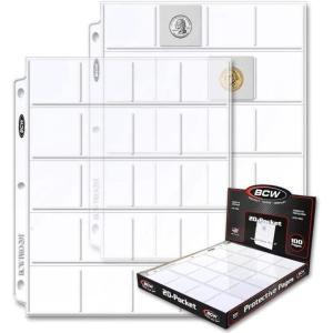 BCW Pro 20-Pocket Page Box, 100 Count