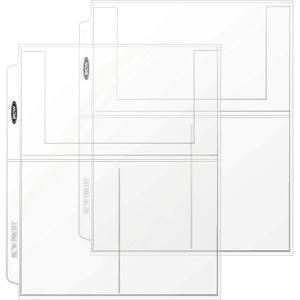 BCW Pro 3-Pocket Photo Protector Sleeves | 25 Count | 4″x6″ Photos Sleeves, Cards | Acid-Free, PVC-Free | Archival Quality, Photo Album Pages protector for 3 Ring Binder | High Clarity Polypropylene