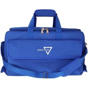 BCW Spectrum Board Game Bag | Durable Duffle for 6-8 Board Games | Expandable Pockets & Storage | Comfortable Removable Shoulder Strap | Easy Top & Side Access(Blue)