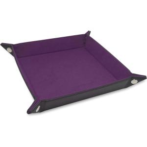 BCW Square Dice Tray – Purple | 7×7 Inches Compact Size | Ideal for Dungeons and Dragons, Pathfinder, etc | Dice Rolling Tray Gaming Accessory for Tabletop RPGs and Board Games