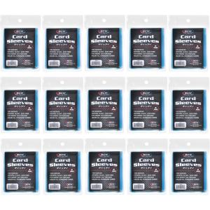 BCW Standard Penny Sleeves – 1500 Count | 2-5/8″ x 3-5/8″ Crystal Clear, Acid-Free | for Trading Cards – Baseball, Basketball, Football, Hockey, Pokémon, MTG