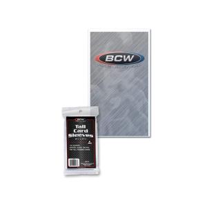 BCW Tall Trading Card Sleeves – Pack of 100 | Crystal Clear Polypropylene Protective Sleeves | Acid-Free & Archival Quality | Perfect for Basketball, Football, Widevision Collectible Cards