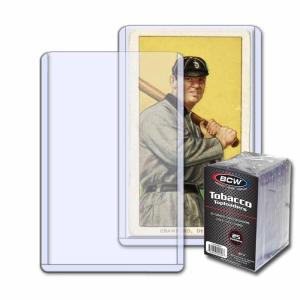 BCW Tobacco Card Topload Holder – Pack of 25 | Mini Card Protector for Topps T205, T206, Allen & Ginter | Card Storage Supplies for Card Collectors | PVC Card Toploaders for Collectible Cards