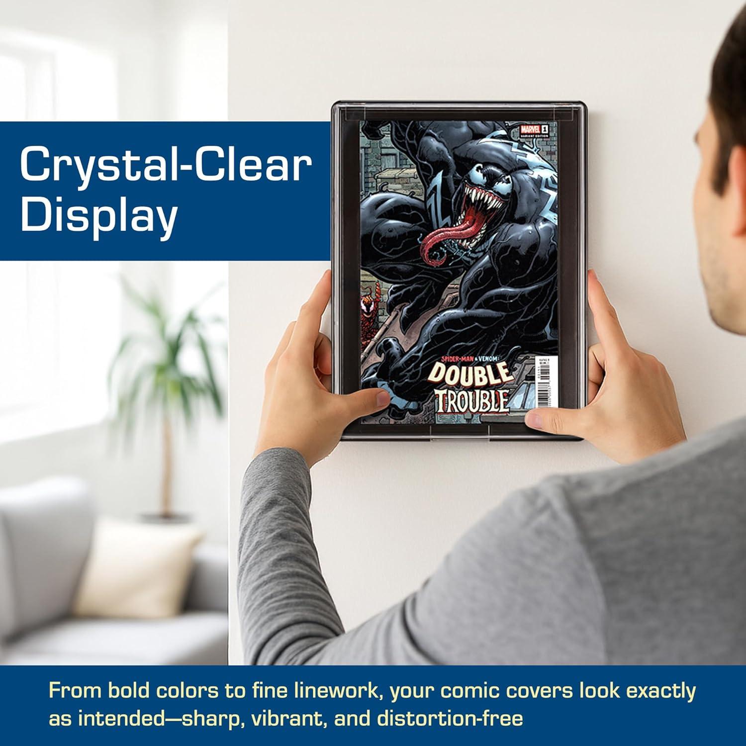 image:imageBCW Comic Book Showcase Frame 2 Pack CurrentModern Age Comic Book Display Frame Comic Book Showcase Display Case Comic Book Holder Picture Frame Comic Book Frames for Wall