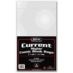 image:imageBCW Current Comic Mylar Bags 4 Mil Case of 10 Bags Comics Comic Books Archival Storage Collecting Supplies