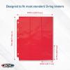 BCW Double-Sided 9-Pocket Pages Holder – 10 Red Pages | Trading Card Binder Sheets | Secure Side Loading | Ideal Card Storage and Display Solution