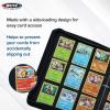 BCW Double-Sided 9-Pocket Pages Holder – 10 White Pages | Trading Card Binder Sheets | Secure Side Loading | Ideal Card Storage and Display Solution(Black)