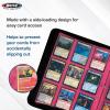 BCW Double-Sided 9-Pocket Pages Holder – 10 White Pages | Trading Card Binder Sheets | Secure Side Loading | Ideal Card Storage and Display Solution(Pink)