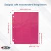 BCW Double-Sided 9-Pocket Pages Holder – 10 White Pages | Trading Card Binder Sheets | Secure Side Loading | Ideal Card Storage and Display Solution(Pink)