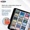 BCW Double-Sided 9-Pocket Pages Holder – 10 White Pages | Trading Card Binder Sheets | Secure Side Loading | Ideal Card Storage and Display Solution(White)