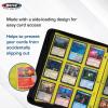 BCW Double-Sided 9-Pocket Pages Holder – 10 White Pages | Trading Card Binder Sheets | Secure Side Loading | Ideal Card Storage and Display Solution(Yellow)