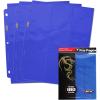BCW Double-Sided 9-Pocket Pages Holder – 10 White Pages | Trading Card Binder Sheets | Secure Side Loading | Ideal Card Storage and Display Solution(Blue)