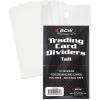 BCW Tall Trading Card Dividers – 50 ct | Archival Quality, Write-On Index Tab, 3 11/16 X 2 11/16 Inches | Fits Vault, Super Vault, QuickFold, Shoe, and Super Shoebox Boxes | Card Organizer Dividers
