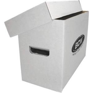 BCW Short Comic Storage Box – 1 Pack | Holds 150-175 Current/Silver Age Comics | Stackable, Durable 200 lb. Strength