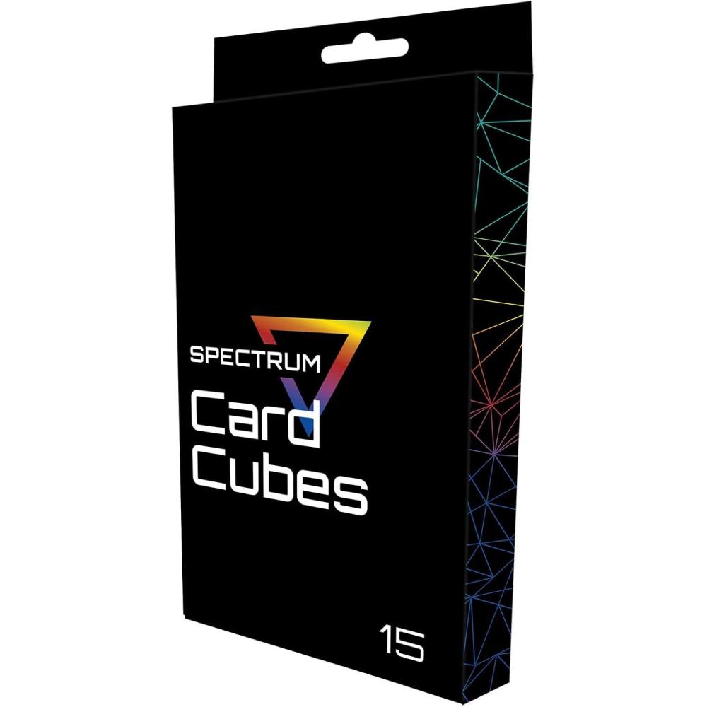 image:imageBCW Spectrum Card Cubes  15Count Plastic Card Storage Box  Crystal Clear Trading amp Baseball Card Holder Box  Durable AcidFree Acrylic Card Case15 Card