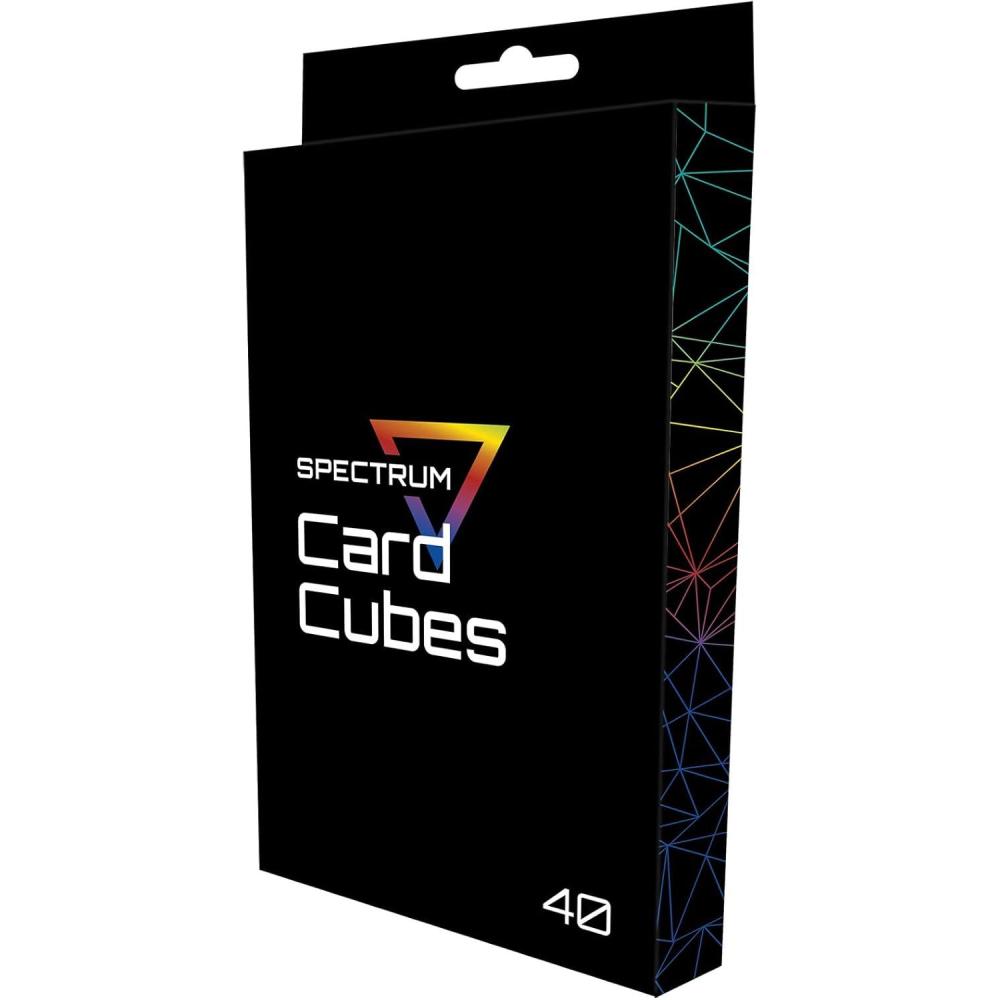 image:imageBCW Spectrum Card Cubes  15Count Plastic Card Storage Box  Crystal Clear Trading amp Baseball Card Holder Box  Durable AcidFree Acrylic Card Case40 Card