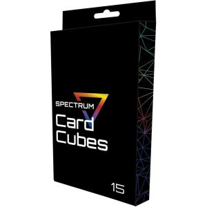 BCW Spectrum Card Cubes | 15-Count Plastic Card Storage Box | Crystal Clear Trading & Baseball Card Holder Box | Durable Acid-Free Acrylic Card Case(15 Card)