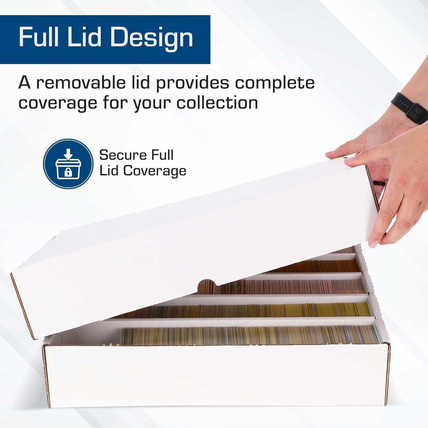 image:imageBCW 5000ct Trading Card Storage Boxes Full Lid 1 Pack TCG amp MTG Card Storage Organizer Fits Card Dividers amp Sorting Tray Corrugated Cardboard Box for Collectible Cards1 Pack