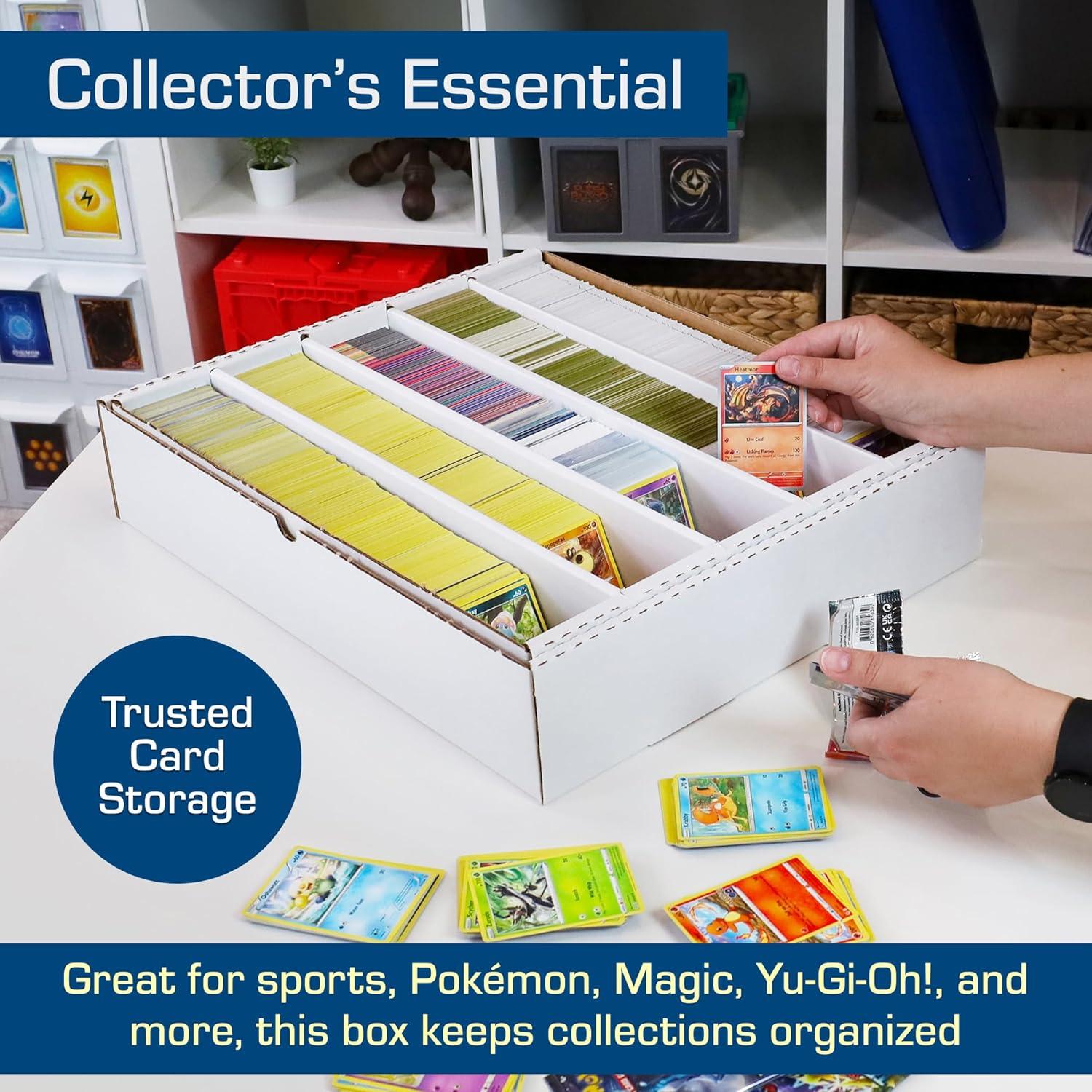 image:imageBCW 5000ct Trading Card Storage Boxes Full Lid 1 Pack TCG amp MTG Card Storage Organizer Fits Card Dividers amp Sorting Tray Corrugated Cardboard Box for Collectible Cards1 Pack