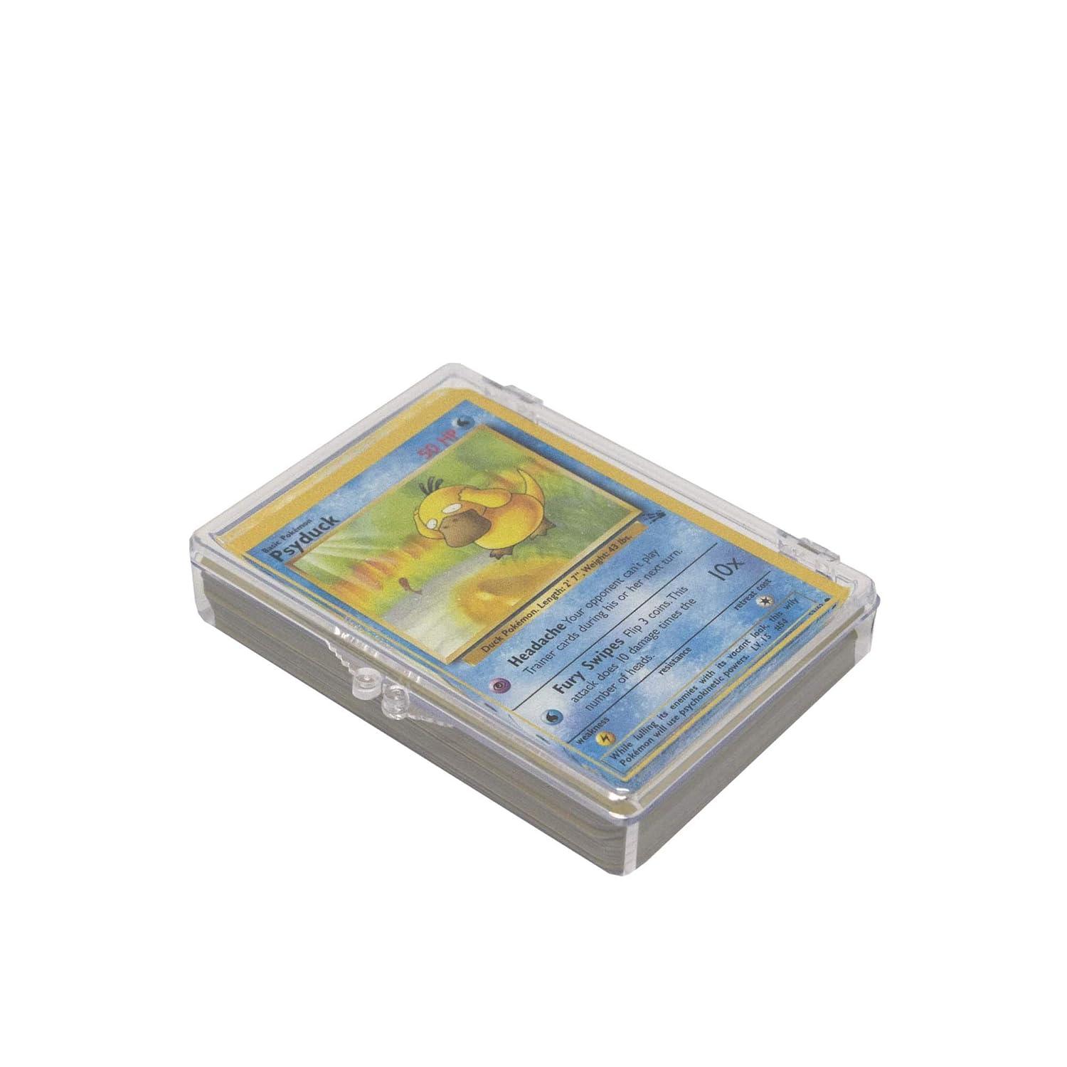 image:imageBCW Hinged Trading Card Box 35 Count Pack of 1 Clear Plastic Card Storage Box Snap Lock Trading Card Case for Pokmon and TCG Cards