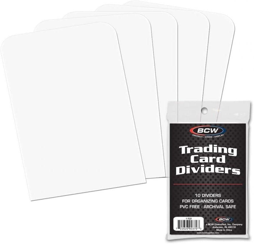 image:imageBCW Trading Card Dividers 50 Pack Archival Quality with WriteOn Tabs Fits 3200 amp 5000 Super Monster Trading Card Storage Boxes50 Pack