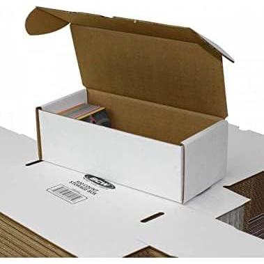 image:imageBCW 500 Count Cardboard Card Storage Box 10 Pack Bulk Trading Card Box for Sports amp TCGs Holds 450 Standard or 720 Gaming Cards Vintage amp Sorting Storage