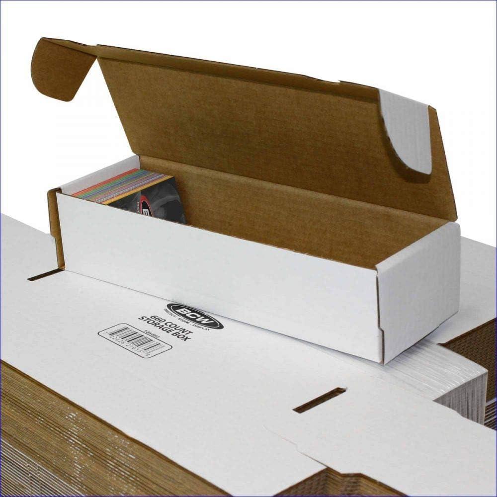 image:imageBCW 660 Count Trading Card Storage Box 50ct Cardboard Organizer for Baseball Basketball Football TCG amp CCG Cards Card Game Storage amp Protection Assembly Required50 Boxes
